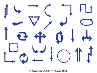 Set of arrows.Arrow icon.Vector illustration.