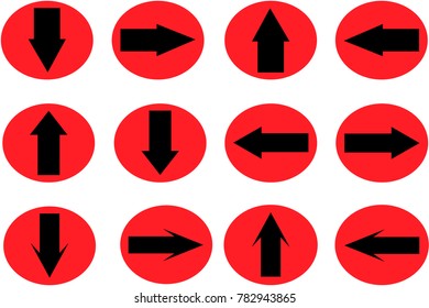 Set of Art Arrow icon vector