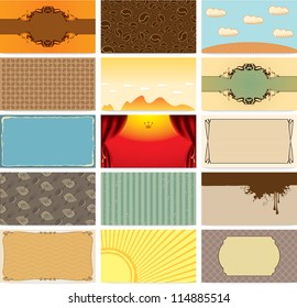 set art backgrounds for business cards