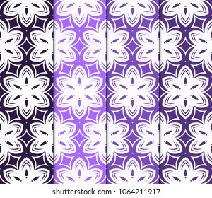 Set of Art deco pattern of geometric elements. seamless pattern.