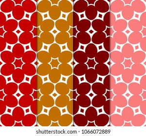 Set of Art deco pattern of geometric elements. seamless pattern. Vector illustration. design for printing, presentation, textile industry