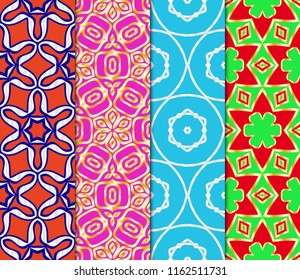Set of Art deco pattern of geometric elements. seamless pattern. Vector illustration. design for printing, presentation, textile industry. tribal ethnic arabic, fashion decorative ornament.