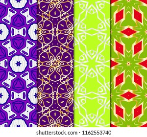 Set of Art deco pattern of geometric elements. seamless pattern. Vector illustration. design for printing, presentation, textile industry. tribal ethnic arabic, fashion decorative ornament.
