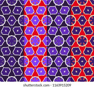 Set of Art deco pattern of geometric elements. seamless pattern. Vector illustration. design for printing, presentation, textile industry. tribal ethnic arabic, fashion decorative ornament.