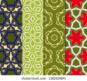 Set of Art deco pattern of geometric elements. seamless pattern. Vector illustration. design for printing, presentation, line texture for wallpaper, packaging, banners