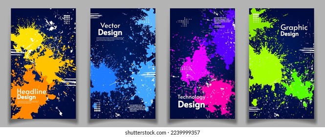 Kunstmaler mit dunklem Hintergrund für Hipster. Vektorgrafik. Design für Poster, Album, Postkarte, Visitenkarte oder Einladung.