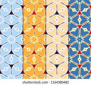 Set of Art-deco pattern. Seamless. Arabesque. vector illustration. For invitation wedding, valentine's, background, wallpaper.