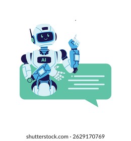 set of an Artificial Intelligence Chatbot Essentials Illustration
