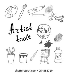 Set of artist tools
