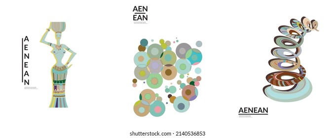 Conjunto de ilustraciones vectoriales abstractas artísticas al estilo de la pared del graffiti. Elementos de diseño artístico cubismo aislados en blanco. Idea espiritual mística moderna y natural. Geometría futurista en línea de dibujo a mano.