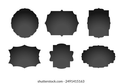 conjunto de marco de borde clásico artístico con Vector de espacio vacío