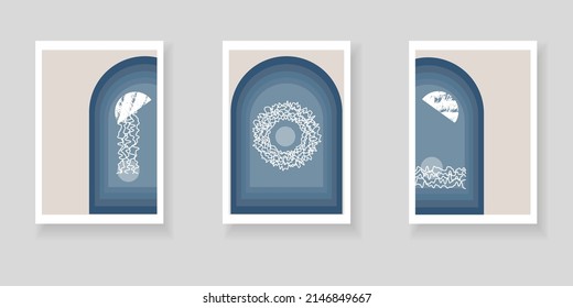 Set of artistic creative abstract backgrounds. Colorful geometric texture. Design for poster, postcards, invitations, brochures, leaflets, wall decor. Vintage pattern with geometric and grunge element
