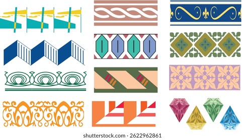 Set of artistic ink lines, brushes, underlines, sketch hand-drawn strokes. Vector brushes. Art brushes are included in the file.