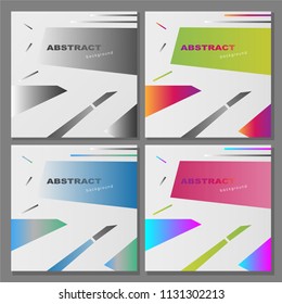 Set of artistic minimal universal card templates in Memphis style with abstract hand drawn doodles. Design for poster, card, invitation. Roughly drawn bright trendy textures. Vector isolated