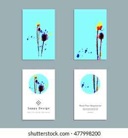 Set of artistic vector greeting cards design. Colorful frame pattern textures for wedding, anniversary, birthday, Valentine's day, party, poster, card, invitation, placard, brochure, flyer, template