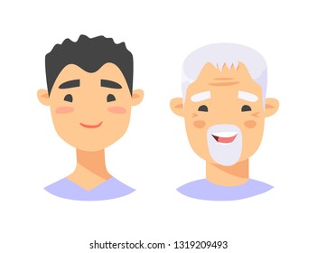 日本人 横顔 笑顔 男性 のイラスト素材 画像 ベクター画像 Shutterstock