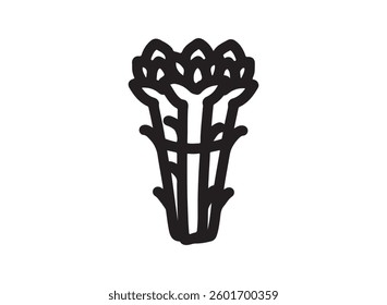 Set of an Asparagus Fresh Vegetables Icon