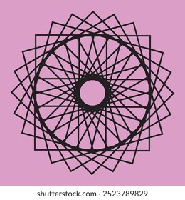 Set of assembled mandalas. And drawing moon, yin yang, mandala in vector. Perfect set for Indian design, textile, poster, tattoo surface