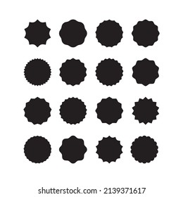 set of assorted circle shape design, various blank circle shape collection template vector