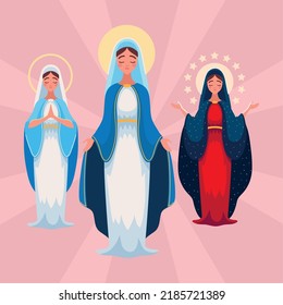 set Assumption of virgin Mary, design