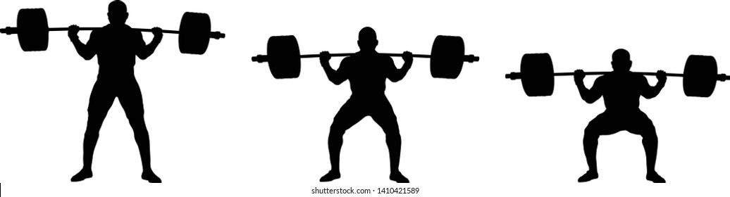 set athlete powerlifter exercise powerlifting