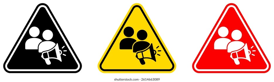 set Attention join our team sign Symbols design template vector illustration
