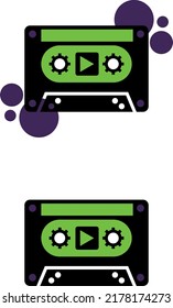 a set of audio cassette icons