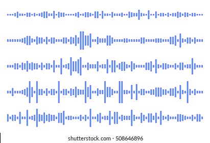 Set Audio Line . The Movie Different Sizes . Eps 10 Vector Illustration