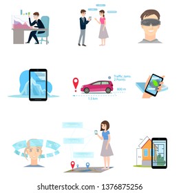 Set of augmented reality using different modern device