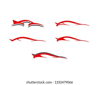 Set of Auto car Logo Template