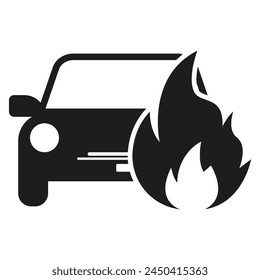 Satz von Auto-Crash-Zeichen. Zerbrochene Autos signieren Kollektion. Vektorillustration.