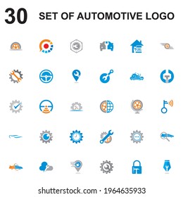 set of automotive vector , set of transportation logo