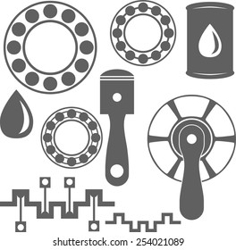 Set of auto/technical tools and instruments