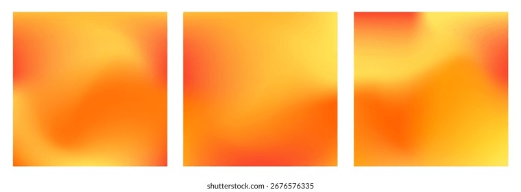 Conjunto de degradado de otoño con una paleta de colores naranja cálido perfecto para historias o carteles de redes sociales