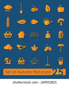 Set of autumn icons