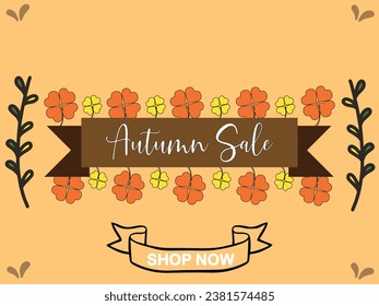 Set of autumn sale banner for social media stories. Colorful banners with autumn fallen leaves and yellowed foliage. Use for event invitation, discount voucher, advertising.