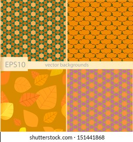 set of autumn textures