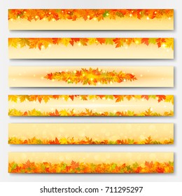 Set of autumn vector elements for design.