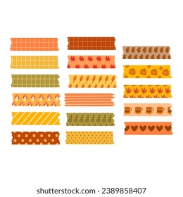 Set of Autumn Washi Tape Collection