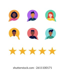Set of avatar cartoon user profile image collection for UI mobile Male and female faces. Profile picture set vector art