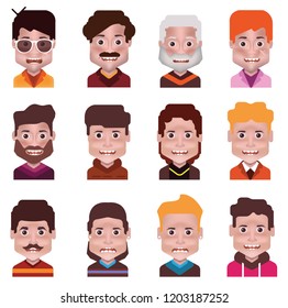 Set of avatar icons