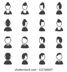 Set of avatar icons