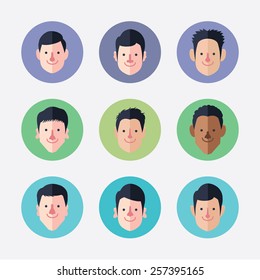 set of avatar icons