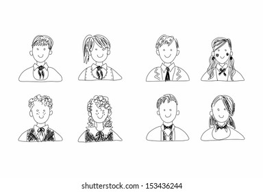  set avatar people "back to school"
