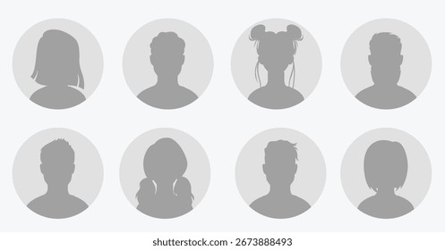 Set of avatar vector illustration