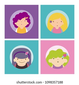 Set of avatars