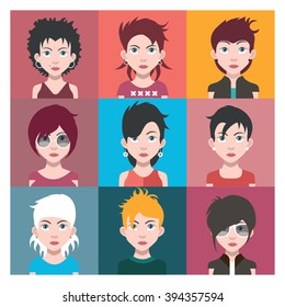 Set of Avatars