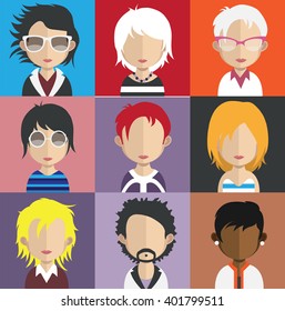 Set of Avatars