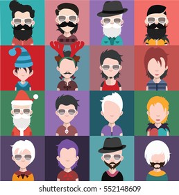 Set of Avatars a