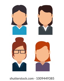 Set Avatars Profile Pictures Stock Vector (Royalty Free) 1009449385 ...